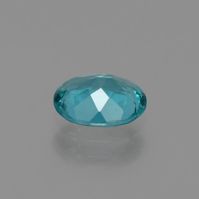 Apatite bleue naturelle coupe ovale, 1,40 ct, VS