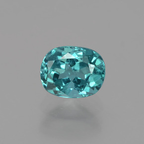 Apatite Vert bleu naturelle Coupe coussin, 1.27 ct, VS
