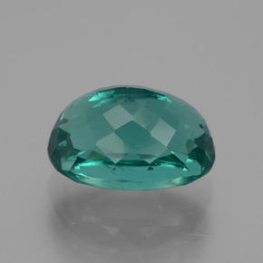 Apatite vert naturelle coupe ovale, 6,56 ct, VS