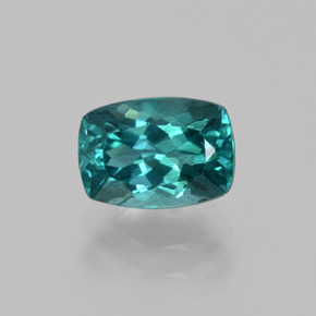 Apatite Vert bleu naturelle Coupe coussin, 1.57 ct, VS