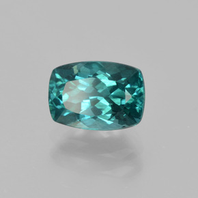 Apatite Vert bleu naturelle Coupe coussin, 1.57 ct, VS