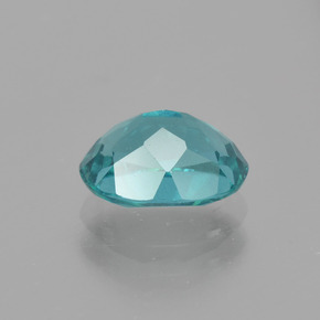 Apatite bleue naturelle coupe ovale, 1,38 ct, VS