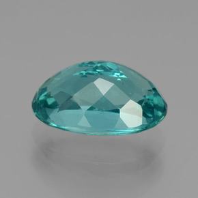 Apatite bleue naturelle coupe ovale, 4,28 ct, VS