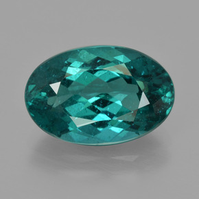 Apatite Vert bleu naturelle Coupe ovale, 5.14 ct, VS