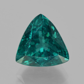 Apatite vert naturelle trillion, 5,57 ct, VS