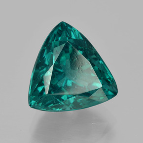 Apatite vert naturelle trillion, 5,57 ct, VS