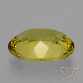 Apatite Jaune foncé naturelle ovale, 8.52 ct, VS-SI
