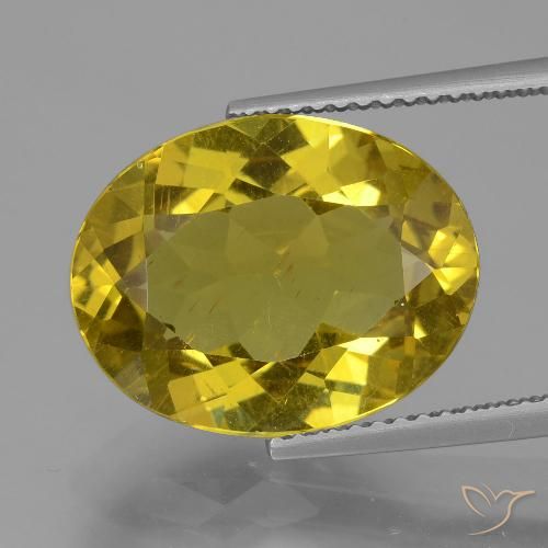 7.88ct Naturel Jaune Dijon Apatite, ovale, VS