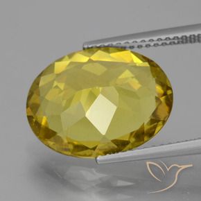 Apatite Jaune Dijon naturelle ovale, 7.88 ct, VS