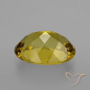Apatite Jaune foncé naturelle ovale, 6.93 ct, VS