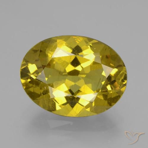 8.20ct Naturel Jaune automnal Apatite, ovale, VS-SI