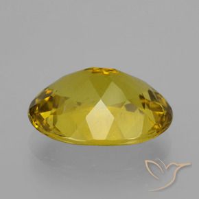 Apatite Jaune automnal naturelle ovale, 8.20 ct, VS-SI