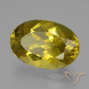 Apatite Jaune brunâtre naturelle ovale, 9.00 ct, VS