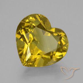 Apatite Jaune Dijon naturelle Cœur, 8.82 ct, VS