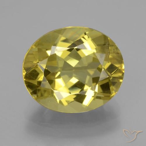 9.01ct Naturel Jaune brunâtre Apatite, ovale, VS