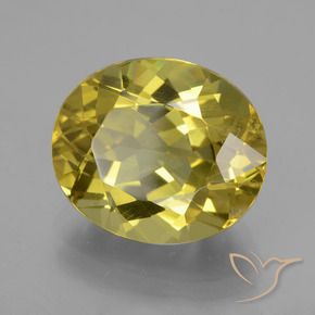 Apatite Jaune brunâtre naturelle ovale, 9.01 ct, VS
