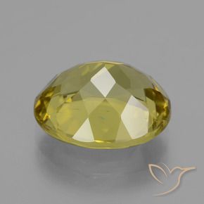 Apatite Jaune brunâtre naturelle ovale, 9.01 ct, VS