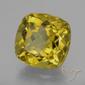 Apatite Jaune Dijon naturelle Coussin, 10.14 ct, VS