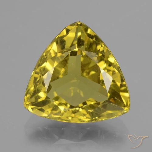 8.95ct Naturel Jaune automnal Apatite, Trillion, VS
