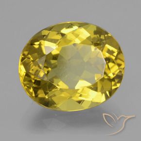 Apatite Jaune Dijon naturelle ovale, 10.86 ct, VS