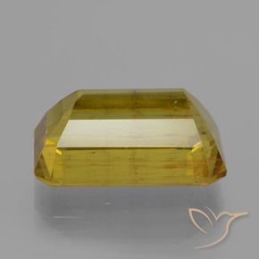 Apatite Jaune Dijon naturelle Octogone / coupe Émeraude, 12.73 ct, VS