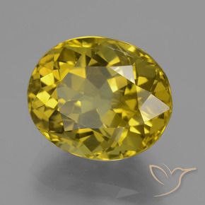 Apatite Jaune Dijon naturelle ovale, 14.93 ct, VS