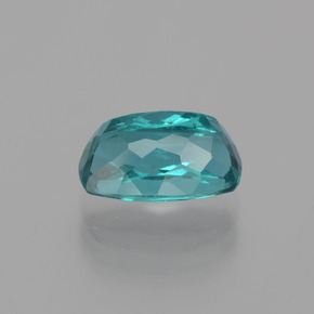 Apatite bleue naturelle coupe coussin, 3,08 ct, VS