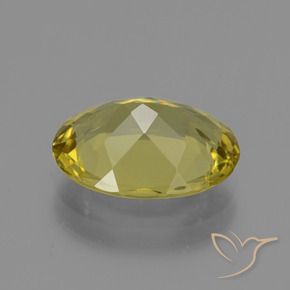 Apatite Jaune moyen naturelle ovale, 3.90 ct, VS