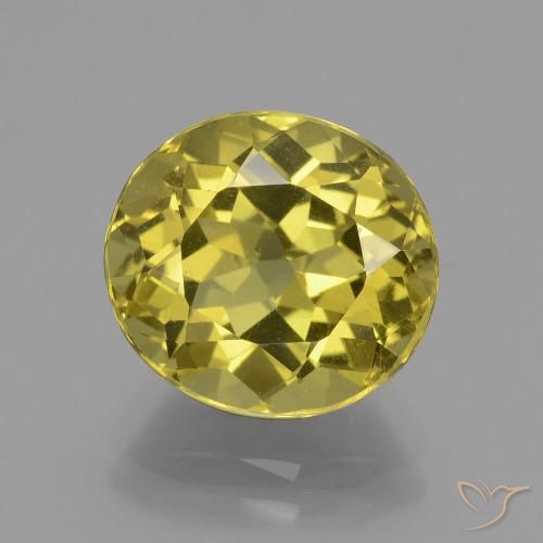 5.33ct Naturel Jaune foncé Apatite, ovale, VS