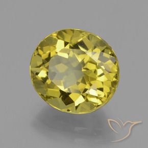 Apatite Jaune foncé naturelle ovale, 5.33 ct, VS