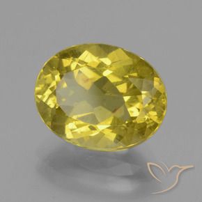 Apatite Jaune moyen naturelle ovale, 4.73 ct, VS