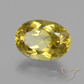 Apatite Jaune moyen naturelle ovale, 4.54 ct, VS