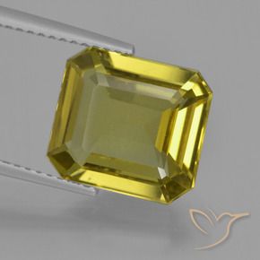 Apatite Doré terreux naturelle Octogone / coupe Émeraude, 5.34 ct, VS