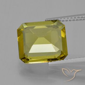 Apatite Doré terreux naturelle Octogone / coupe Émeraude, 5.34 ct, VS