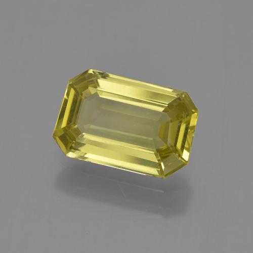 Apatite Jaune ananas naturelle Taille émeraude, 2.56 ct, VS