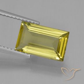 Apatite Jaune clair naturelle Baquette, 3.02 ct, VS