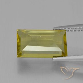 Apatite Jaune clair naturelle Baquette, 3.02 ct, VS