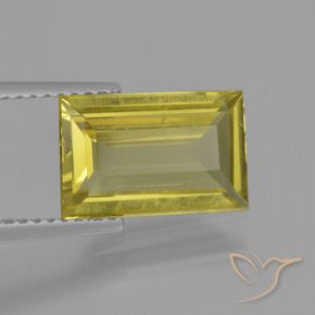 Apatite Jaune moyen-léger naturelle Baquette, 2.99 ct, VS