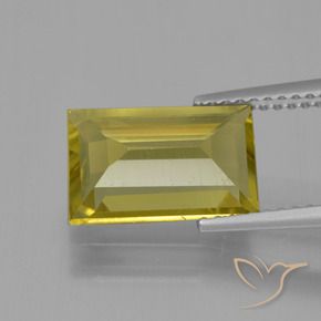 Apatite Jaune moyen-léger naturelle Baquette, 2.99 ct, VS