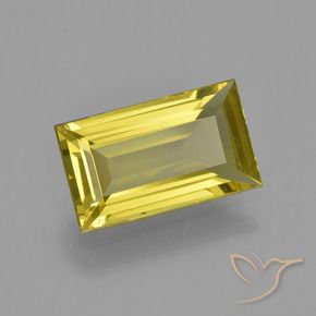 Apatite Jaune moyen naturelle Baquette, 3.41 ct, VS