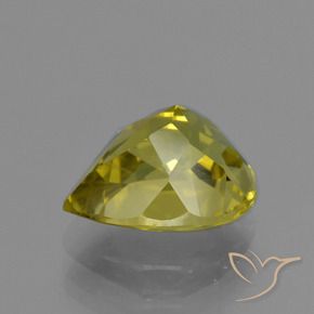 Apatite Jaune terreux naturelle En forme de poire, 3.73 ct, VS