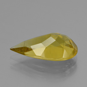 Apatite Jaune doré naturelle En forme de poire, 4.67 ct, VS