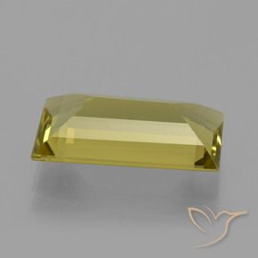 Apatite Jaune foncé naturelle Baquette, 5.10 ct, VS