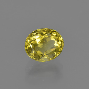 Apatite Jaune brunâtre naturelle Coupe ovale, 1.25 ct, VS