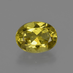 Apatite Jaune foncé naturelle Coupe ovale, 2.17 ct, VS