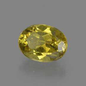 Apatite Jaune foncé naturelle Coupe ovale, 2.17 ct, VS