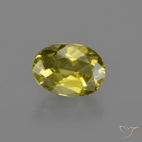 1.91ct Naturel Jaune clair Apatite, ovale, VS-SI