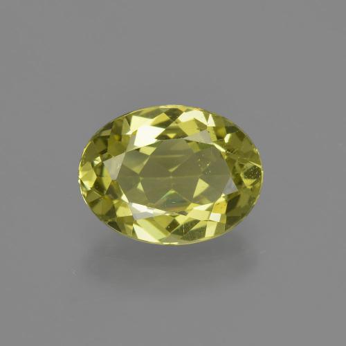 Apatite jaune naturelle coupe ovale, 2,28 ct, VS