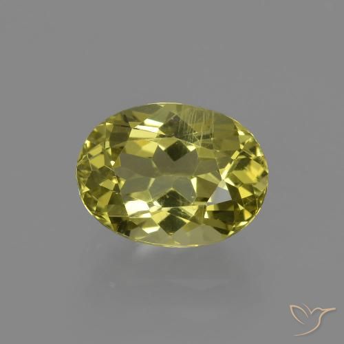 2.58ct Naturel Jaune moyen Apatite, ovale, VS