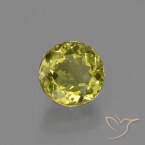 Apatite jaune naturelle coupe roude, 2,65 ct, VS